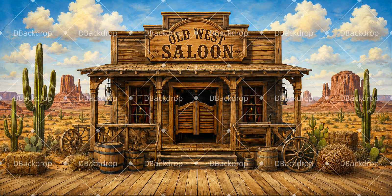 Saloon Backdrop Western Saloon VBS Backdrops ZTT65-T1