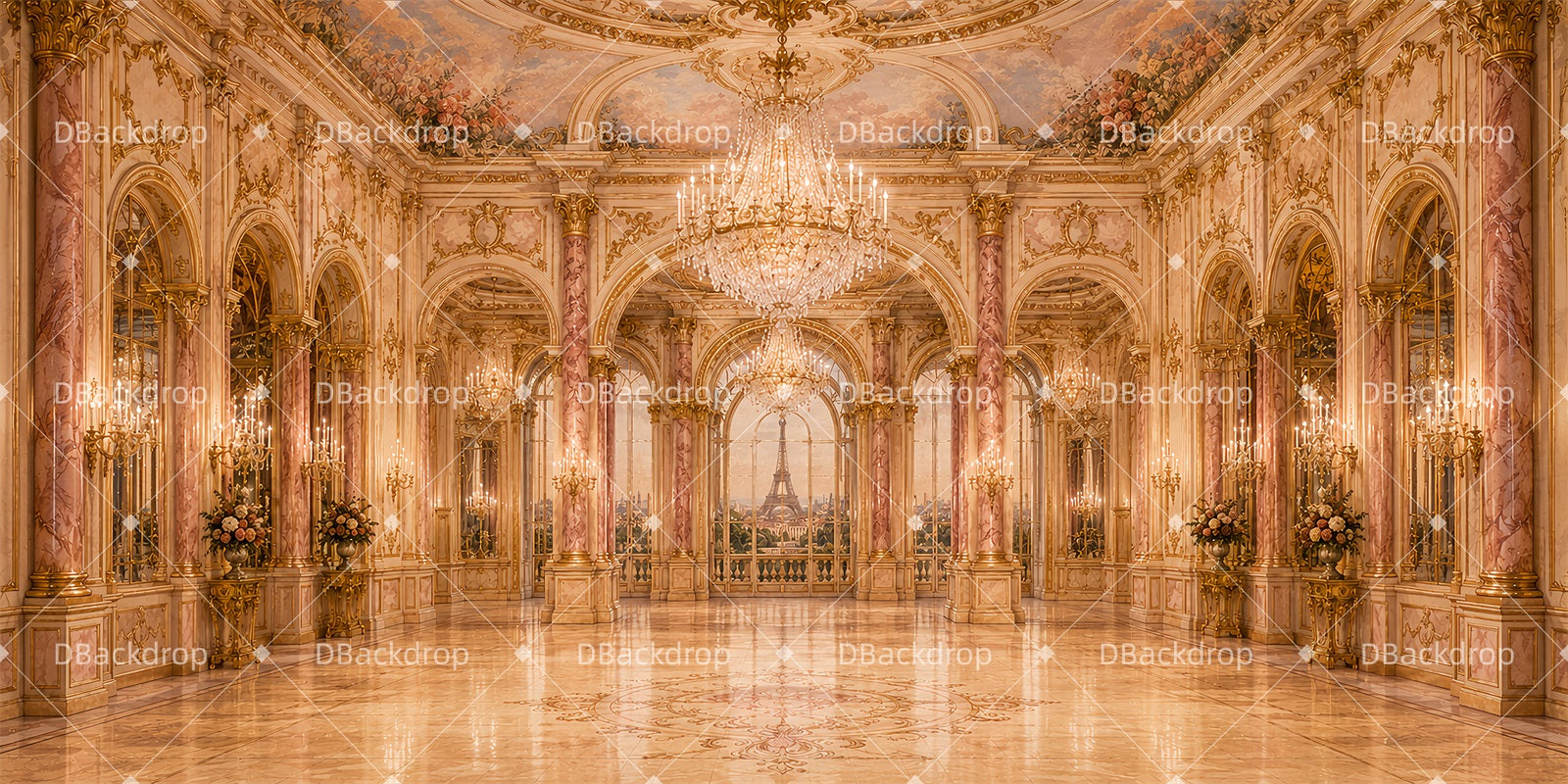 Dance Backdrops Palace Ballroom Professional Stage Backdrops ZTT66-T144