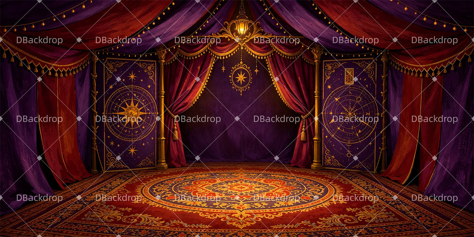 Professional Stage Backdrops Fortune Tent Circus Stage Backdrop ZTT66-T155