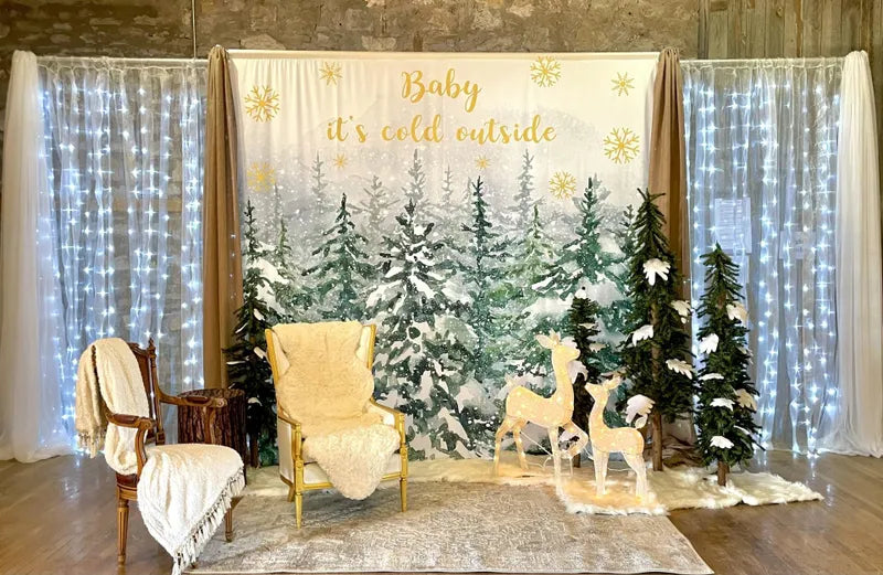 Custom Baby Shower Backdrop Party Event Decoration Personalized Backdrop